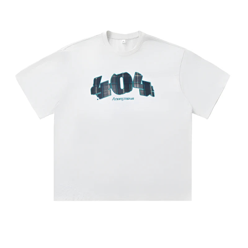 '404 Anonymous' Applique T-Shirt