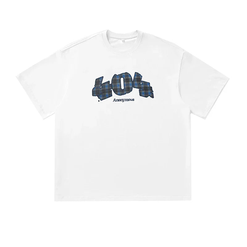 '404 Anonymous' Applique T-Shirt