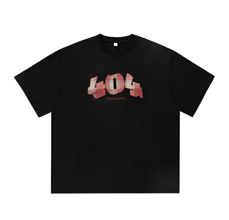 '404 Anonymous' Applique T-Shirt
