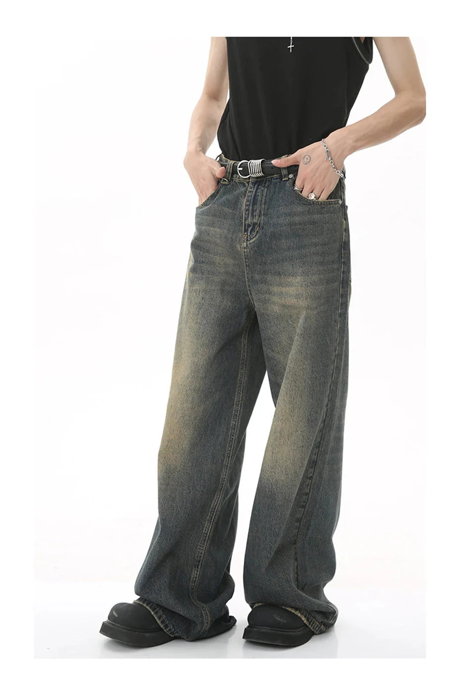 90's Wash Baggy Jeans