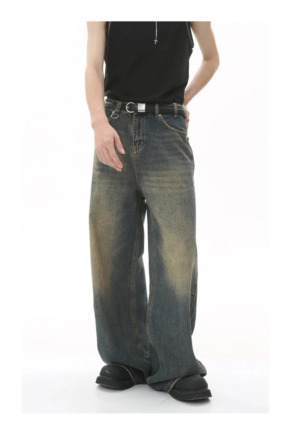 90's Wash Baggy Jeans
