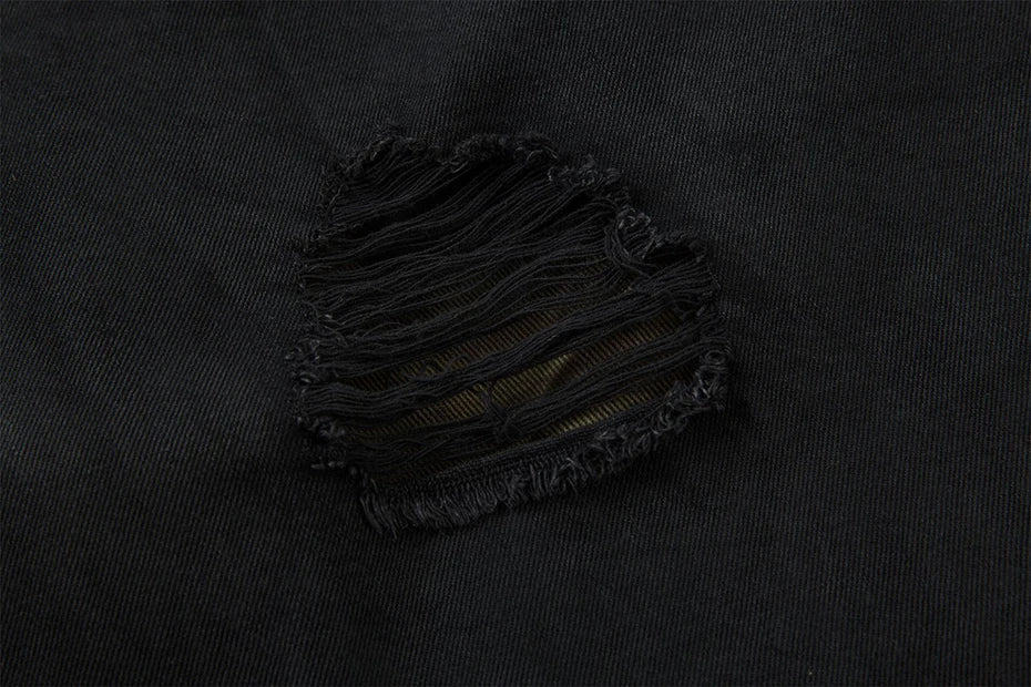 AW SPIKEY HEAD Camouflage Patchwork Raw Hem Jorts