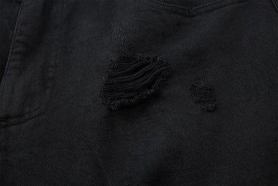 AW SPIKEY HEAD Camouflage Patchwork Raw Hem Jorts