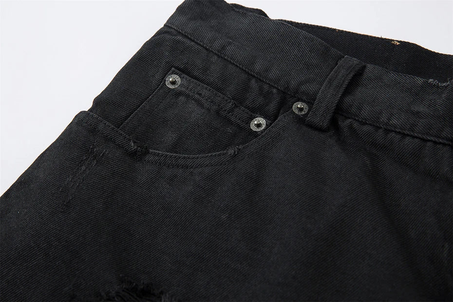 AW SPIKEY HEAD Camouflage Patchwork Raw Hem Jorts