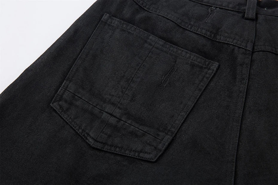 AW SPIKEY HEAD Camouflage Patchwork Raw Hem Jorts