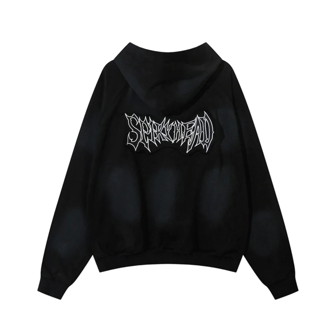 AW SPIKEY HEAD Gothic Logo Zip-up Hoodie