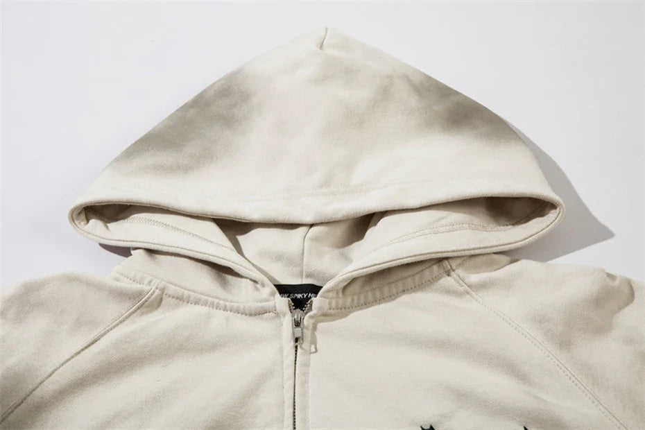 AW SPIKEY HEAD Gothic Logo Zip-up Hoodie