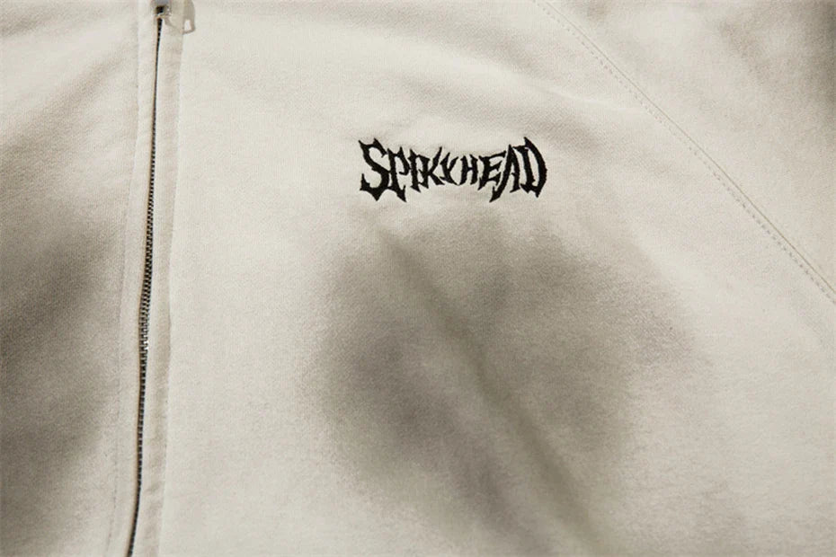 AW SPIKEY HEAD Gothic Logo Zip-up Hoodie
