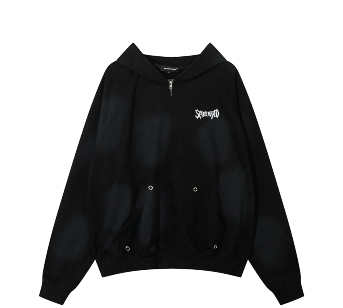 AW SPIKEY HEAD Gothic Logo Zip-up Hoodie