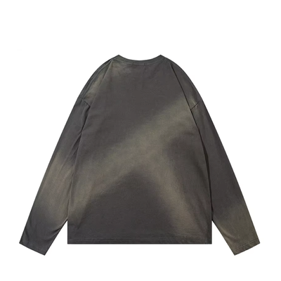 Abstract Shadow Graphic Long Sleeve T-Shirt