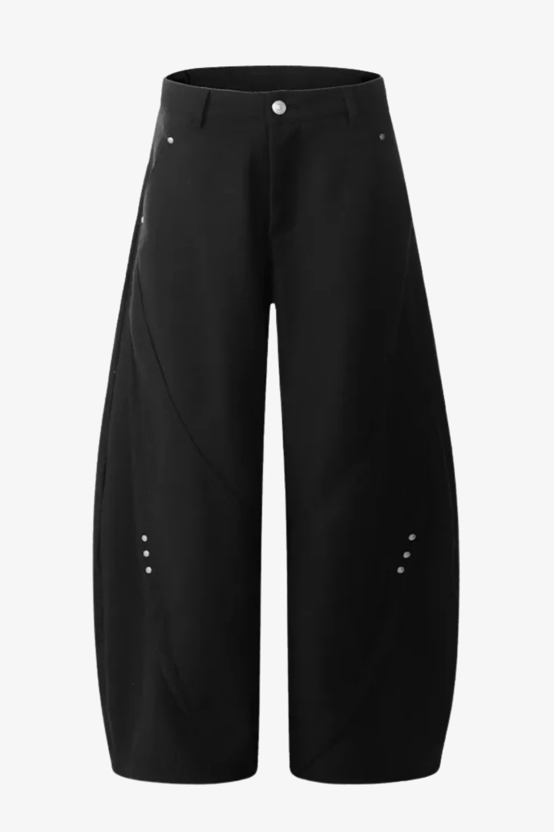 Barrel Leg Twill Pants