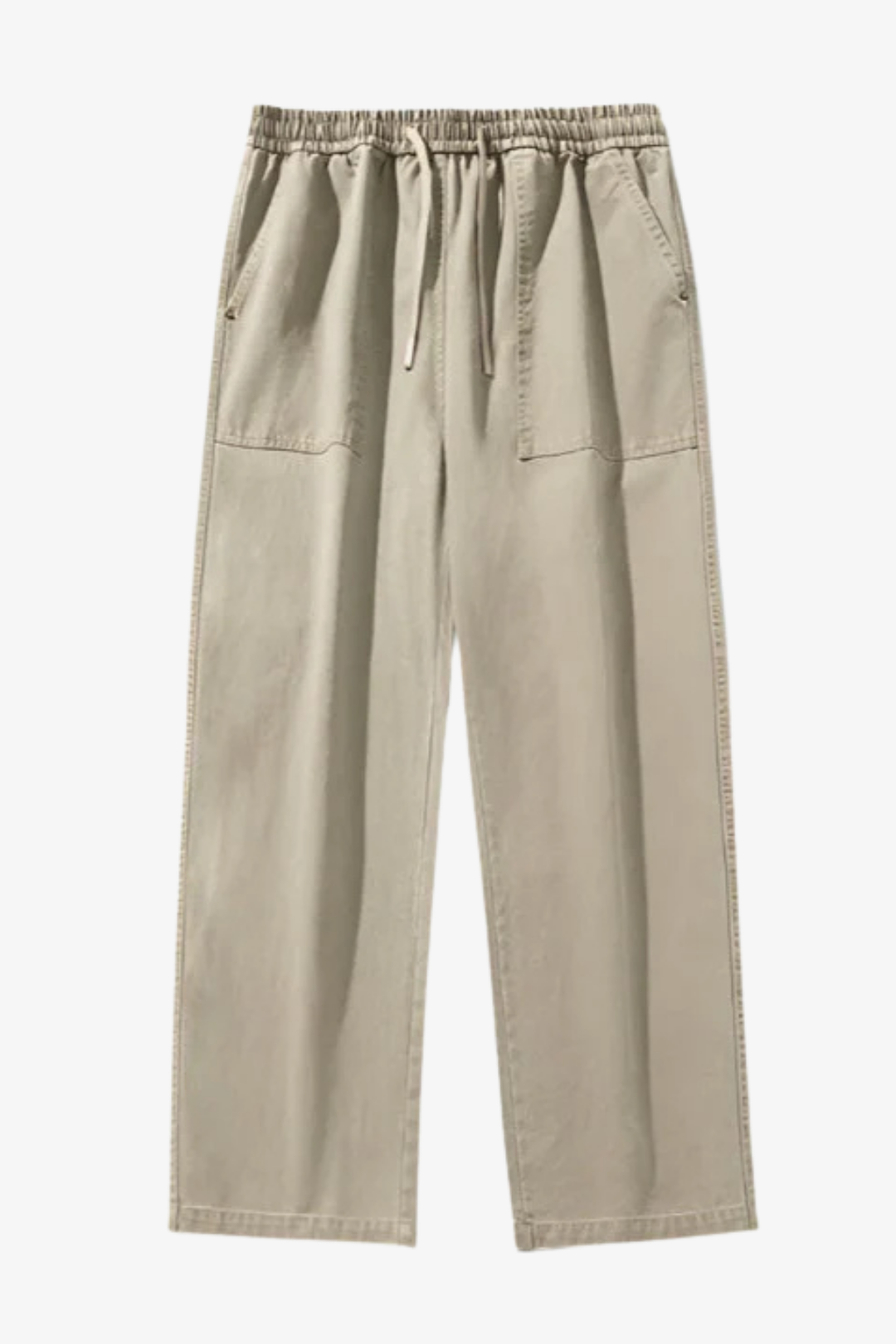 Relaxed Drawstring Washed Cargo Pants