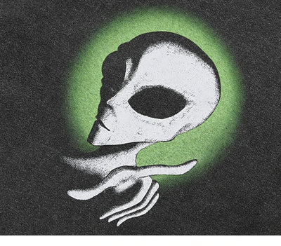 Alien Graphic Acid Wash T-Shirt