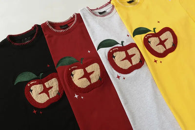 Apple Applique Stitch T-Shirt
