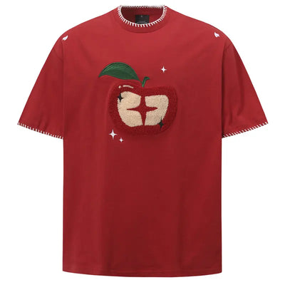 Apple Applique Stitch T-Shirt