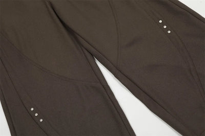 Barrel Leg Twill Pants