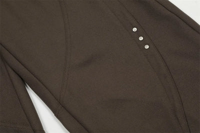 Barrel Leg Twill Pants