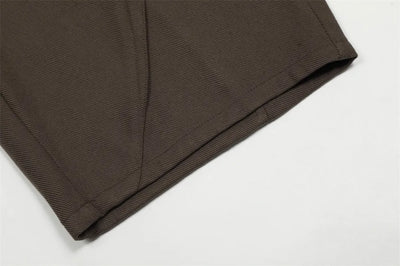Barrel Leg Twill Pants