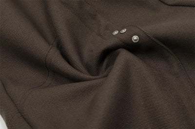 Barrel Leg Twill Pants