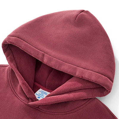 Boxy Crop Washed Zip-Up Hoodie