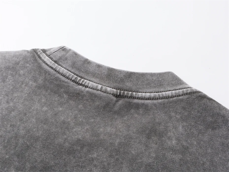 Boxy Fit Washed Drop Sleeve T-Shirt