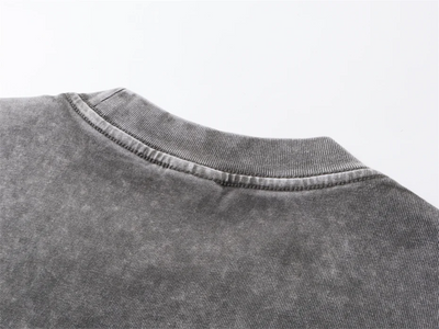 Boxy Fit Washed Drop Sleeve T-Shirt