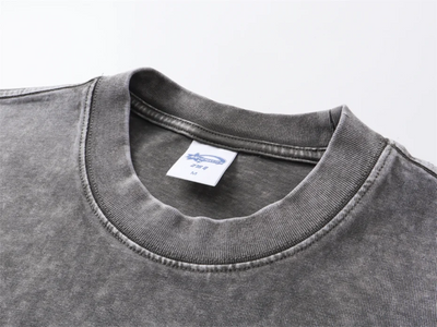 Boxy Fit Washed Drop Sleeve T-Shirt