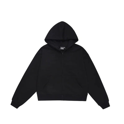 Essential Boxy Zip-up Hoodie