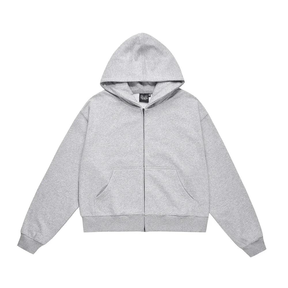 Essential Boxy Zip-up Hoodie