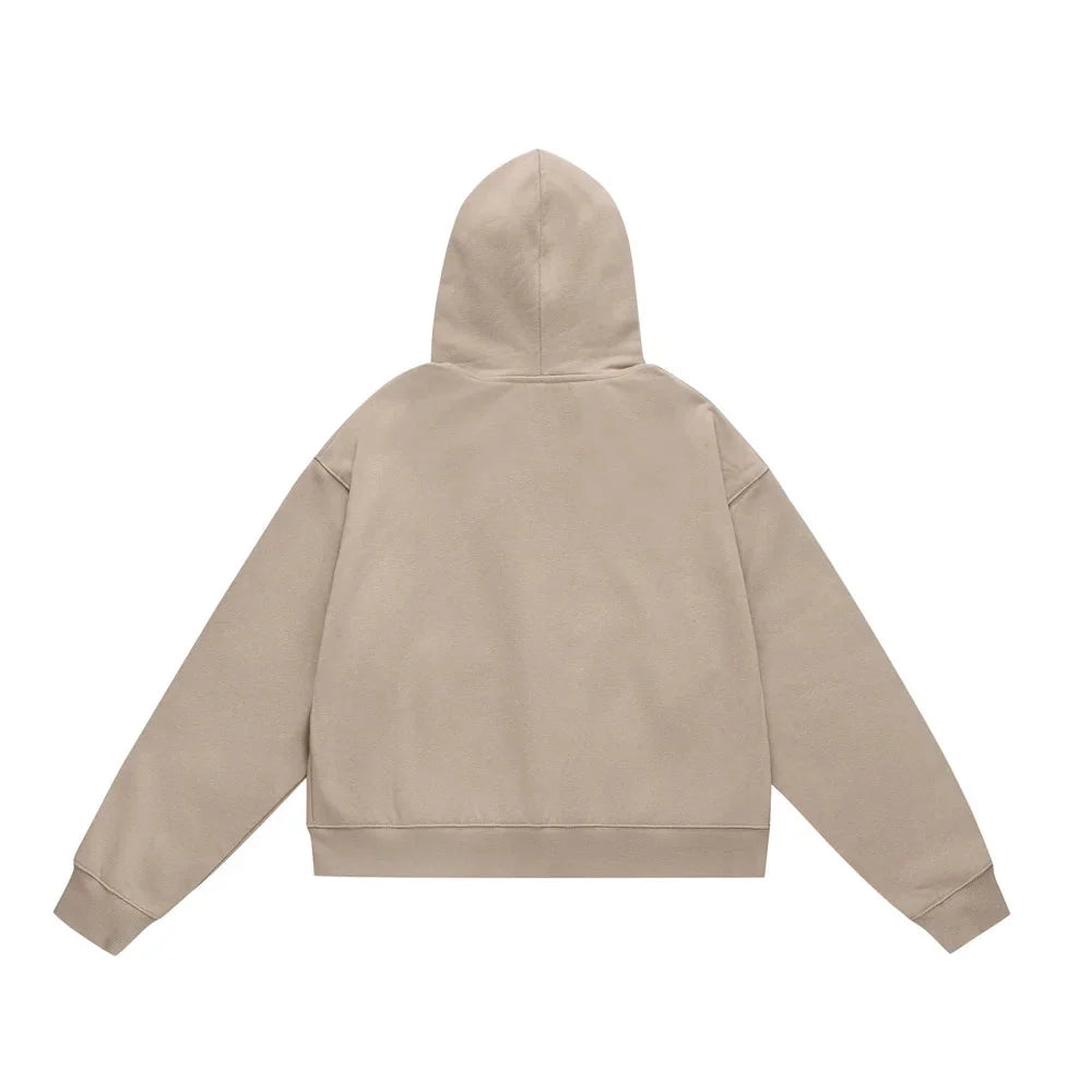 Essential Boxy Zip-up Hoodie