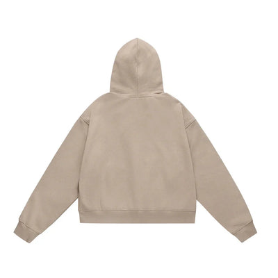 Essential Boxy Zip-up Hoodie