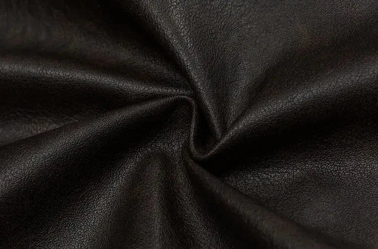Butterfly Embossed Faux Leather Jacket