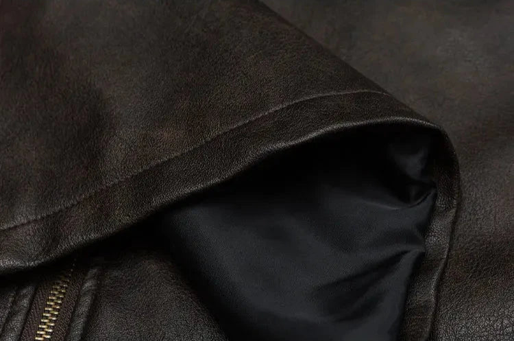 Butterfly Embossed Faux Leather Jacket
