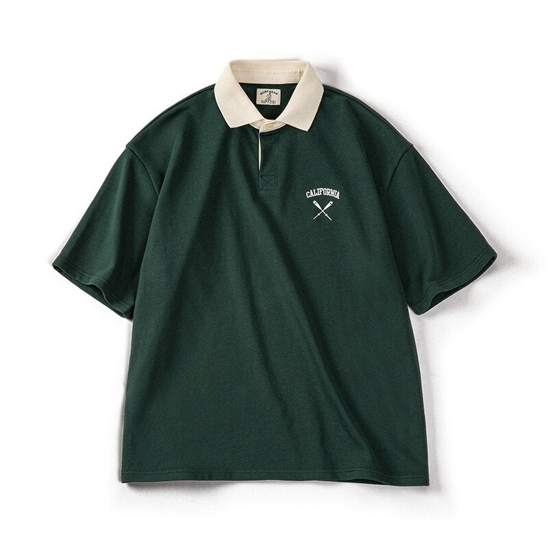 California Embroidered Heavyweight Polo Shirt