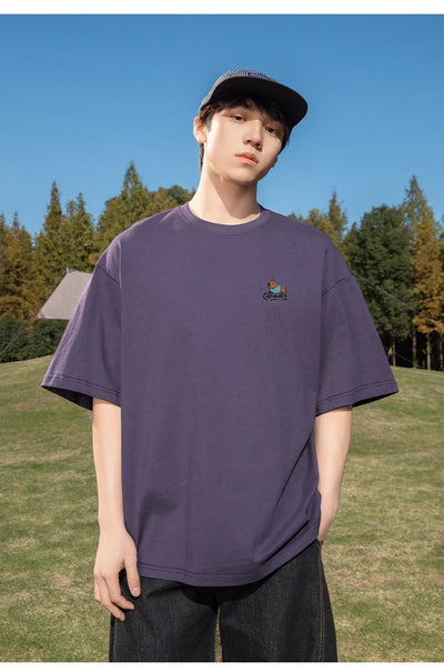 Capybara Embroidery T-Shirt