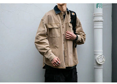 Garment Dyed Cargo Overshirt