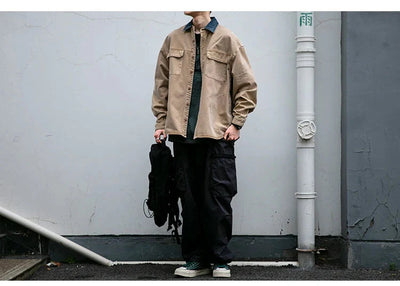 Garment Dyed Cargo Overshirt