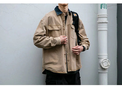 Garment Dyed Cargo Overshirt
