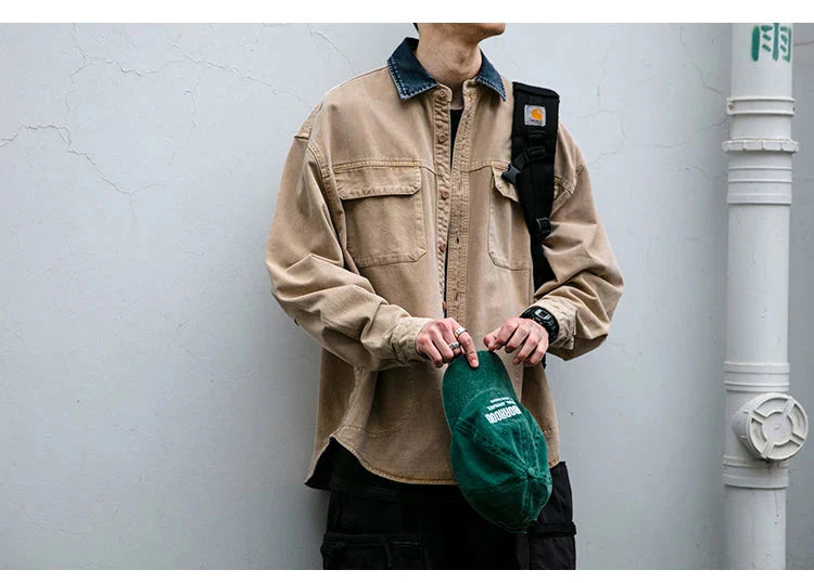Garment Dyed Cargo Overshirt