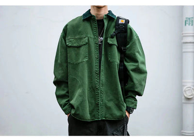 Garment Dyed Cargo Overshirt