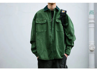 Garment Dyed Cargo Overshirt