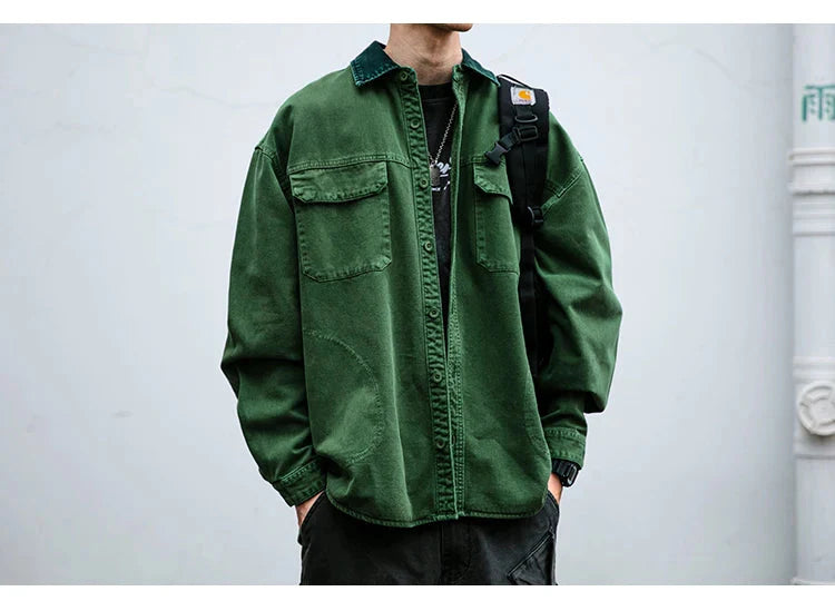 Garment Dyed Cargo Overshirt