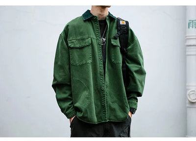 Garment Dyed Cargo Overshirt