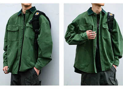 Garment Dyed Cargo Overshirt