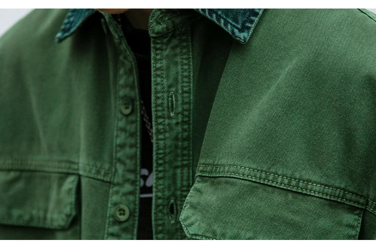 Garment Dyed Cargo Overshirt