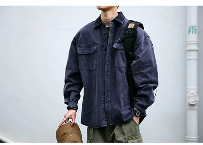 Garment Dyed Cargo Overshirt