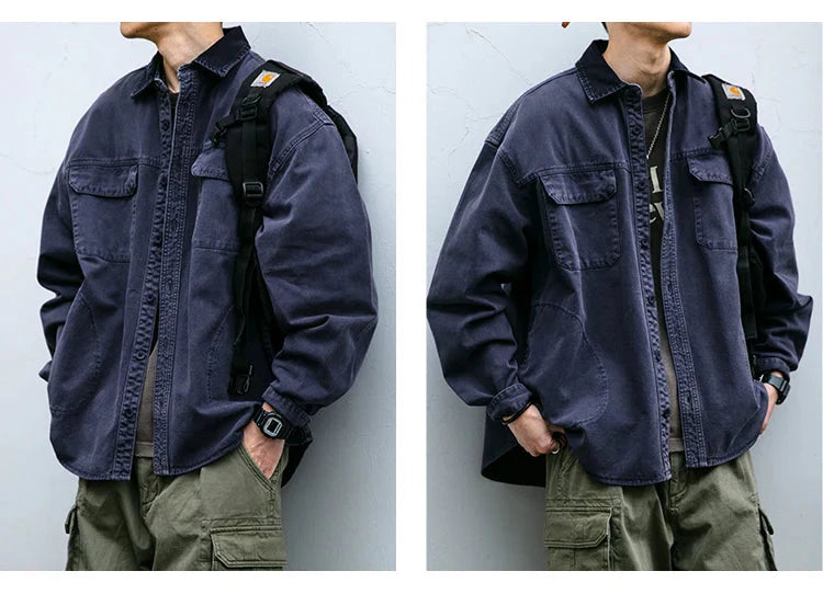 Garment Dyed Cargo Overshirt