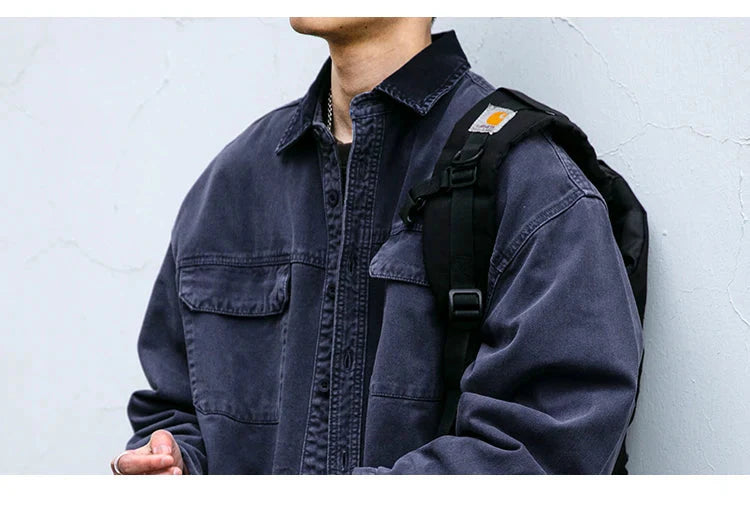 Garment Dyed Cargo Overshirt