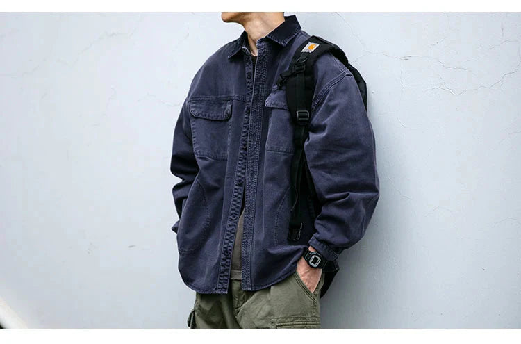 Garment Dyed Cargo Overshirt