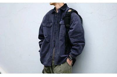 Garment Dyed Cargo Overshirt